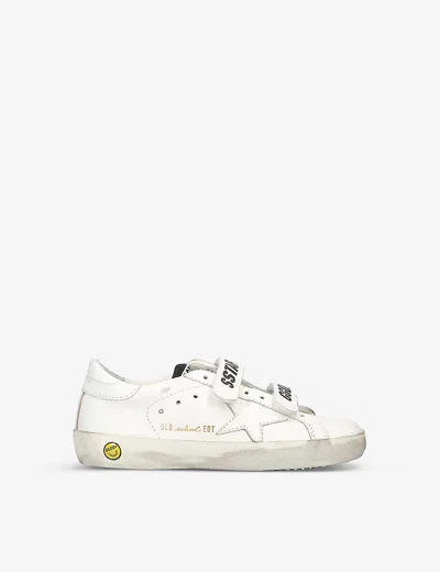 GOLDEN GOOSE WHITE OLD SKOOL LOW-TOP LEATHER TRAINERS 6-9 YEARS EUR 33 / 1 UK,61240576