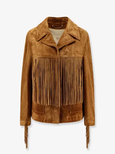 GOLDEN GOOSE OLINDA SUEDE JACKET