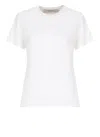 Golden Goose Jersey T-shirt With Metallic Star Detailing And Iconic Logo In White