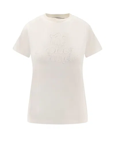 Golden Goose Olivia Viscose Blend T-shirt In White