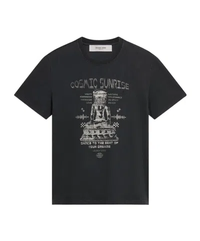 GOLDEN GOOSE GOLDEN GOOSE DELUXE BRAND GRAPHIC PRINTED CREWNECK T-SHIRT