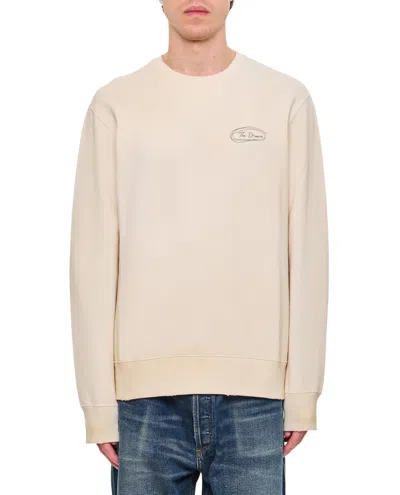 Golden Goose Organic Cotton Sweatshirt With Front And Back Print In White