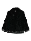 Golden Goose Osanne Jacket Curly Shearling In Black