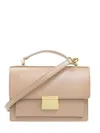 Golden Goose Venice Beige Palmellate Leather Bag And Gold Details In Neutral