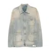Golden Goose 'mackenzie' Denim Jacket Featuring Faded Effect In Blue