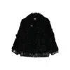 Golden Goose Osanne Jacket Curly Shearling In Black