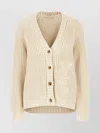 Golden Goose Oversize Cotton Cardigan Raglan Sleeves