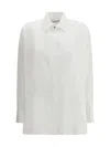 Golden Goose Oversized Cotton Poplin Shirt In White