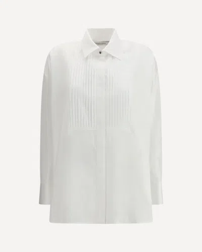 Golden Goose Women Oversized Cotton Poplin Shirt In White