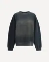Golden Goose Black Cotton Sweatshirts In Blue