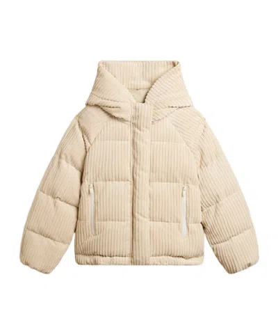 Golden Goose Padded Hoodie Jacket In Nude