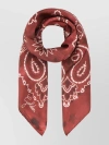 Golden Goose Deluxe Brand Paisley Printed Distressed Effect Scarf In Pink