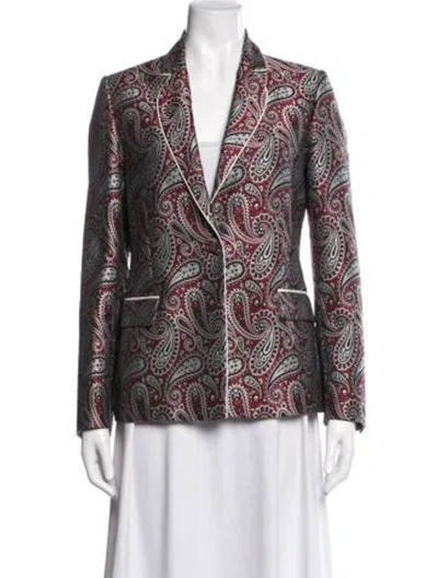Pre-owned Golden Goose Paisley Print Blazer In Multi