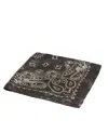 Golden Goose Paisley Print Silk Foulard In Brown