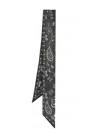 Golden Goose Journey Paisley Silk Twill Scarf In Black