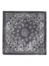 Golden Goose Paisley Print Silk Scarf In Grey