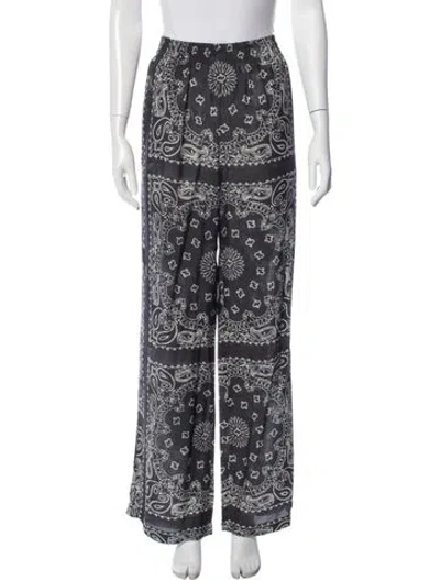 Pre-owned Golden Goose Paisley Print Studded Accents Sweatpants In Multi