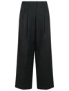 Golden Goose 'palazzo' Black Virgin Wool Pants Women In Black