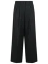 Golden Goose 'palazzo' Black Virgin Wool Pants Women In Black