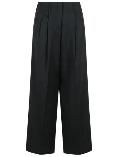 GOLDEN GOOSE GOLDEN GOOSE 'PALAZZO' BLACK VIRGIN WOOL PANTS