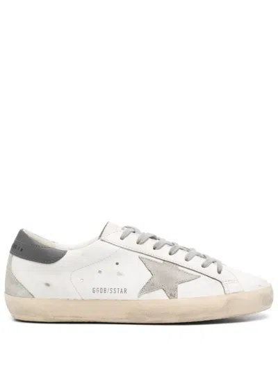 Golden Goose Panelled Sneakers With Signature Star Patch And Distressed Effect In Neutral