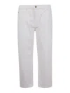 Golden Goose Stonewashed Treated Jeans In Blanco