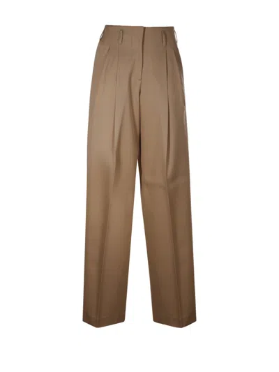 Golden Goose Pant Wide Leg In Brown
