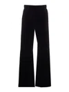 Golden Goose Ws Jogging Wide Leg French Pockets Double Chenille Jersey With Label In Black