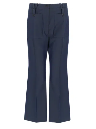 Golden Goose Pantalone In Misto Cotone In Blue