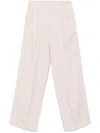 Golden Goose Flavia Wool Tailored Trousers Clothing In Nude & Neutrals