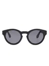 Golden Goose Cameron Panthos Round Frame Sunglasses With Dark Lenses In Black/black