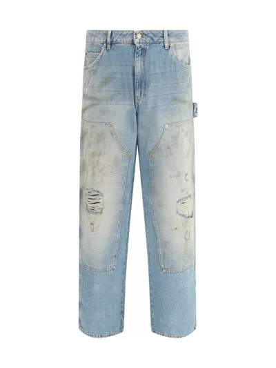 Golden Goose Pants In Blue
