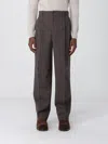 Golden Goose Wool Trousers Pockets Belt Loops In Brown