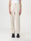Golden Goose Trousers With Transparent Sequins Écru In Beige