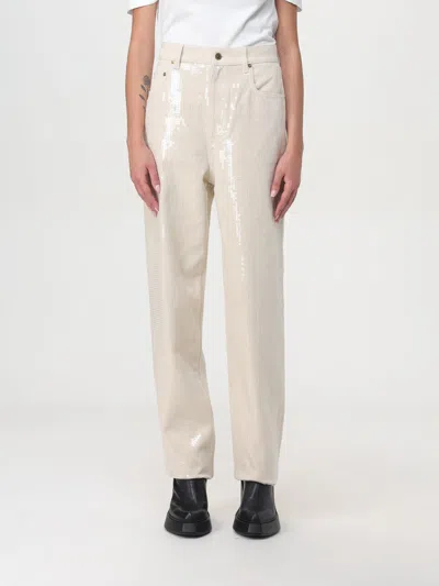 GOLDEN GOOSE PANTS GOLDEN GOOSE WOMAN COLOR BEIGE,411537022