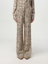 Golden Goose Floral Print Silk Blend Pajama Pants In Multi