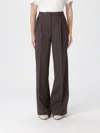 Golden Goose Journey Women's Wide Leg Trousers Naomi Pinstripe In Brown