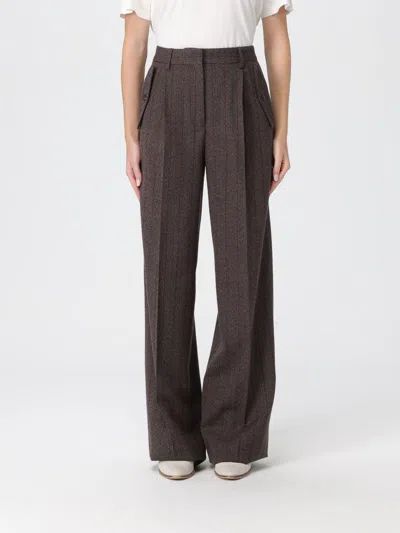 GOLDEN GOOSE PANTS GOLDEN GOOSE WOMAN COLOR BROWN,H34589032