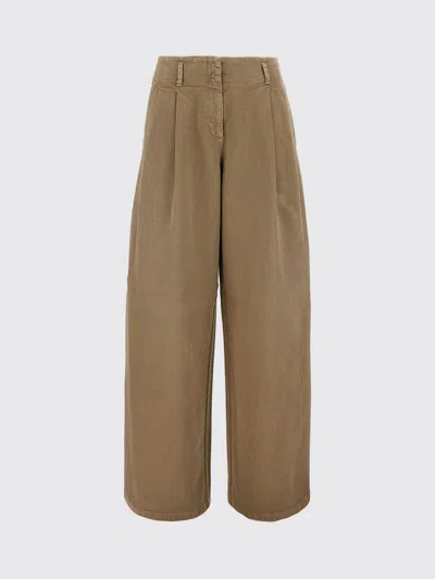 Golden Goose Pants  Woman Color Green In Brown
