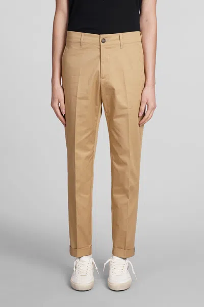 Golden Goose Cotton Chino Trousers In Beige