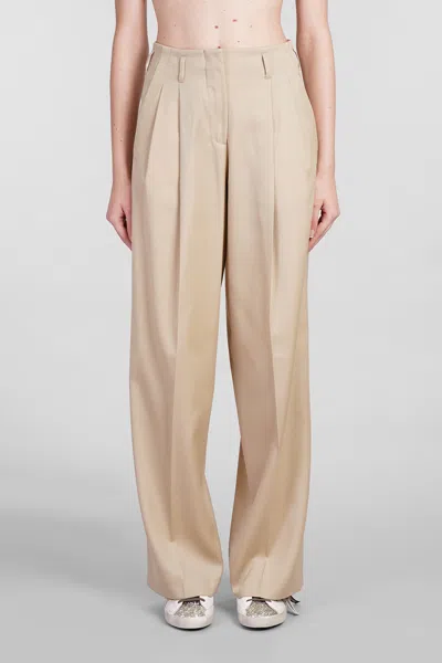 Golden Goose Pants In Beige Wool