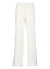 Golden Goose Straight Trousers With Drawstring And Pockets In White