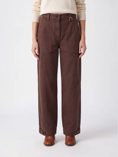 Golden Goose Pants Woman In Brown