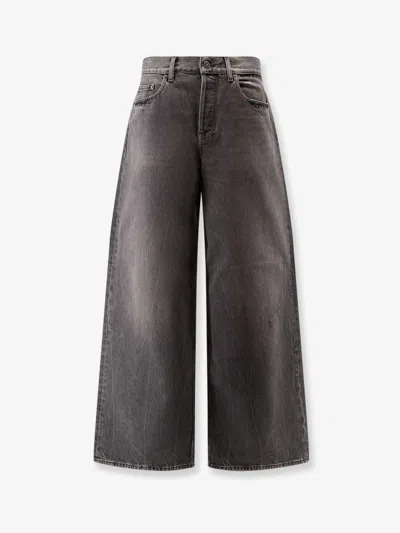 Golden Goose Straight-leg Washed Jeans In Black