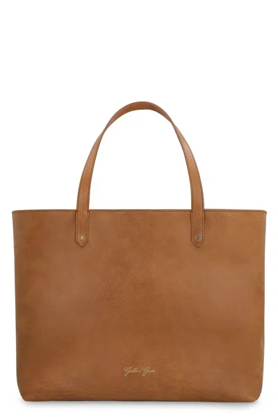 Golden Goose Pasadena Leather Tote In Brown