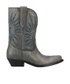 Golden Goose Patterned Ankle Boots In Black