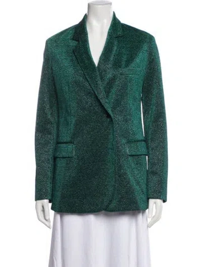 Pre-owned Golden Goose Patterned Blazer In Green