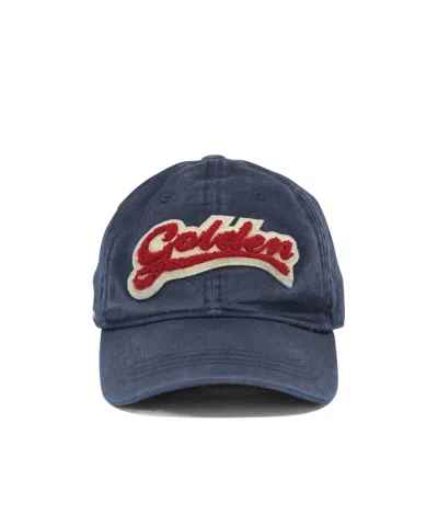 Golden Goose Blue Journey Logo Baseball Hat In Multi
