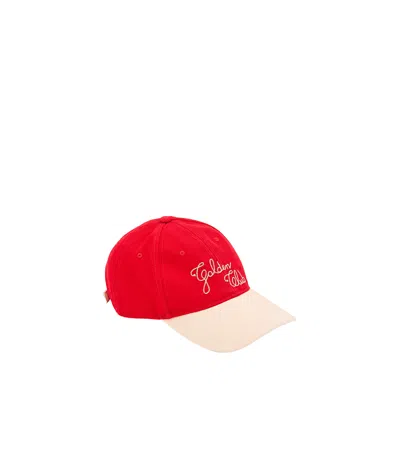 GOLDEN GOOSE GOLDEN GOOSE DELUXE BRAND LOGO EMBROIDERED BASEBALL CAP
