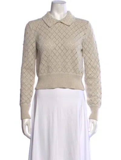 Pre-owned Golden Goose Patterned Sweater In Neutrals